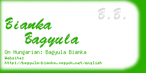 bianka bagyula business card